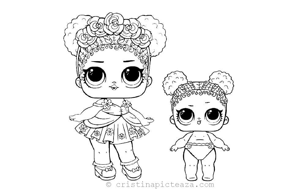 Lol lil sisters coloring pages free download pages