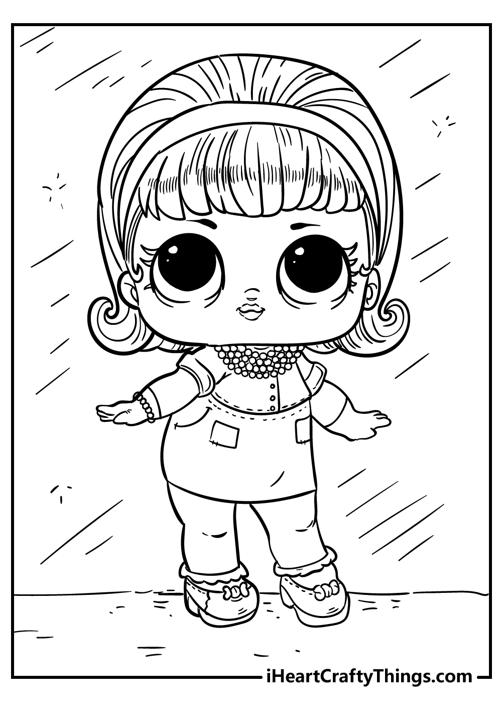 Lol doll coloring pages free printables