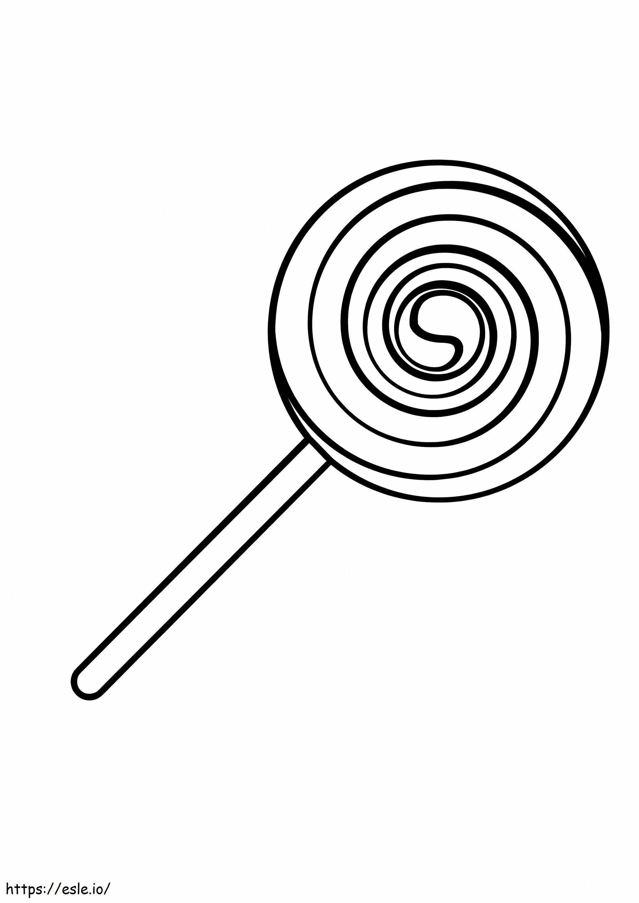 Lollipop coloring page
