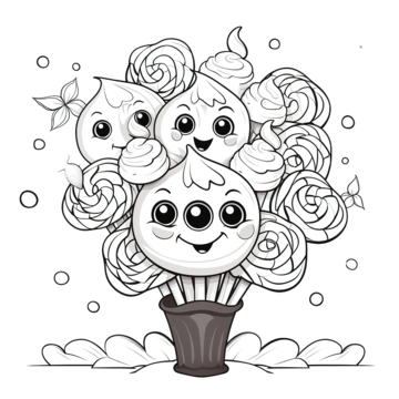 Coloring page with cute halloween lollipop halloween drawing lip drawing ring drawing png transparent image and clipart for free download