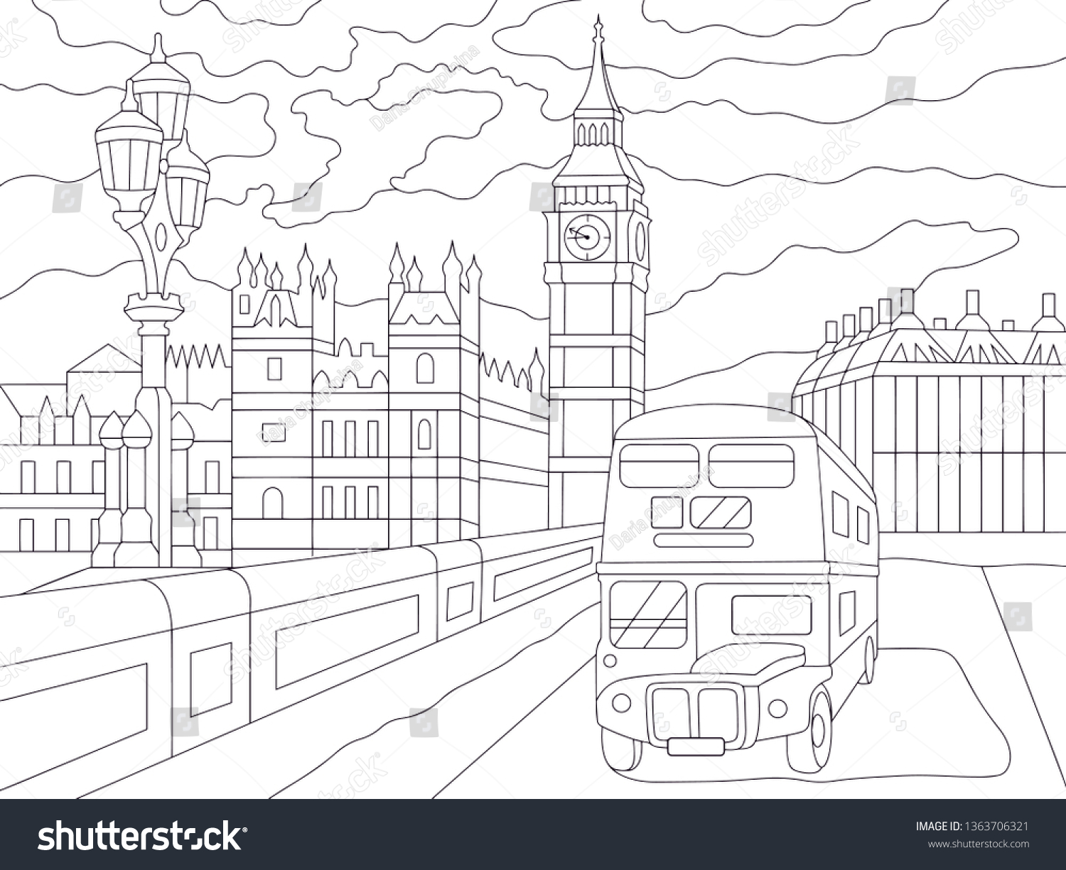 Best england coloring book royalty