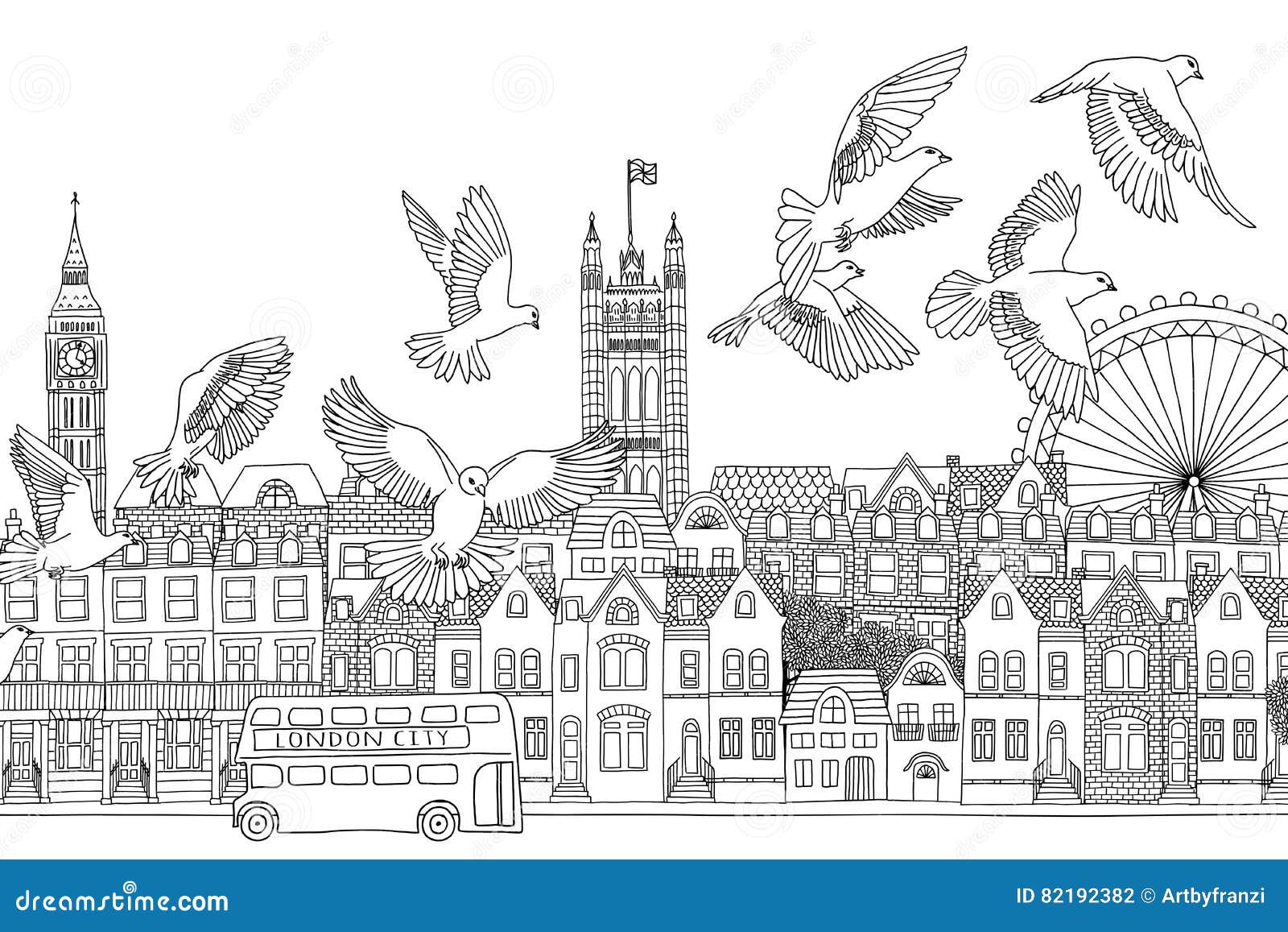 London coloring stock illustrations â london coloring stock illustrations vectors clipart
