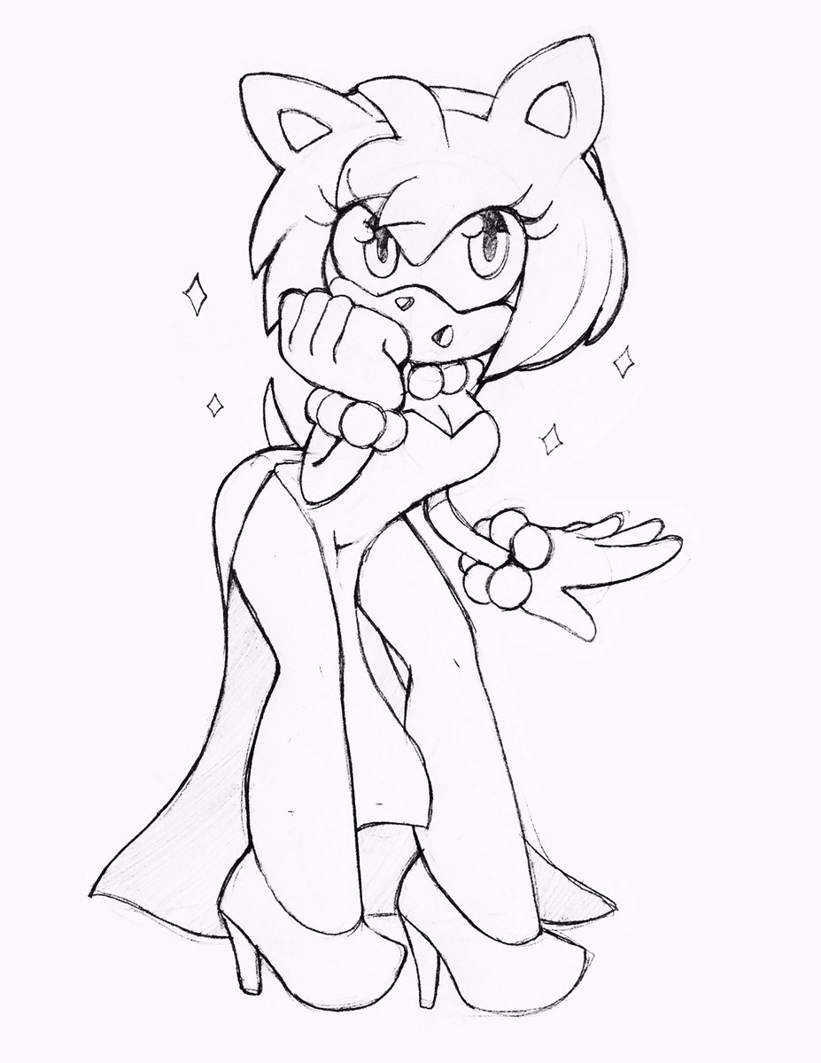 Pinart ð misions open on x new year new dress i guess mission done art artist drawing sonic fanart girl amyfanart amyrose amy illustration sketch sketchbook httpstcowmsgeaiyq x