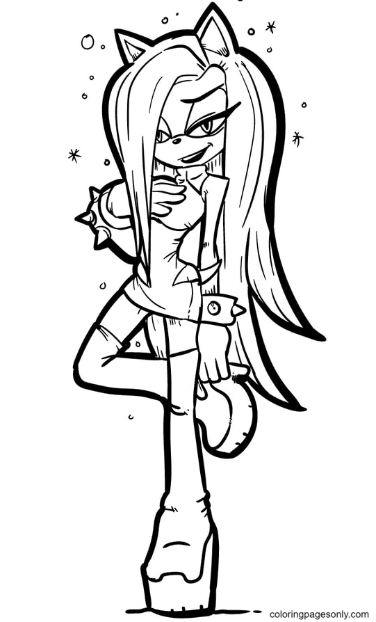 Diamond the cat coloring page