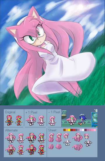 Amy rose long hair by jebo on deviantart amy rose shadow and amy rosã fanart