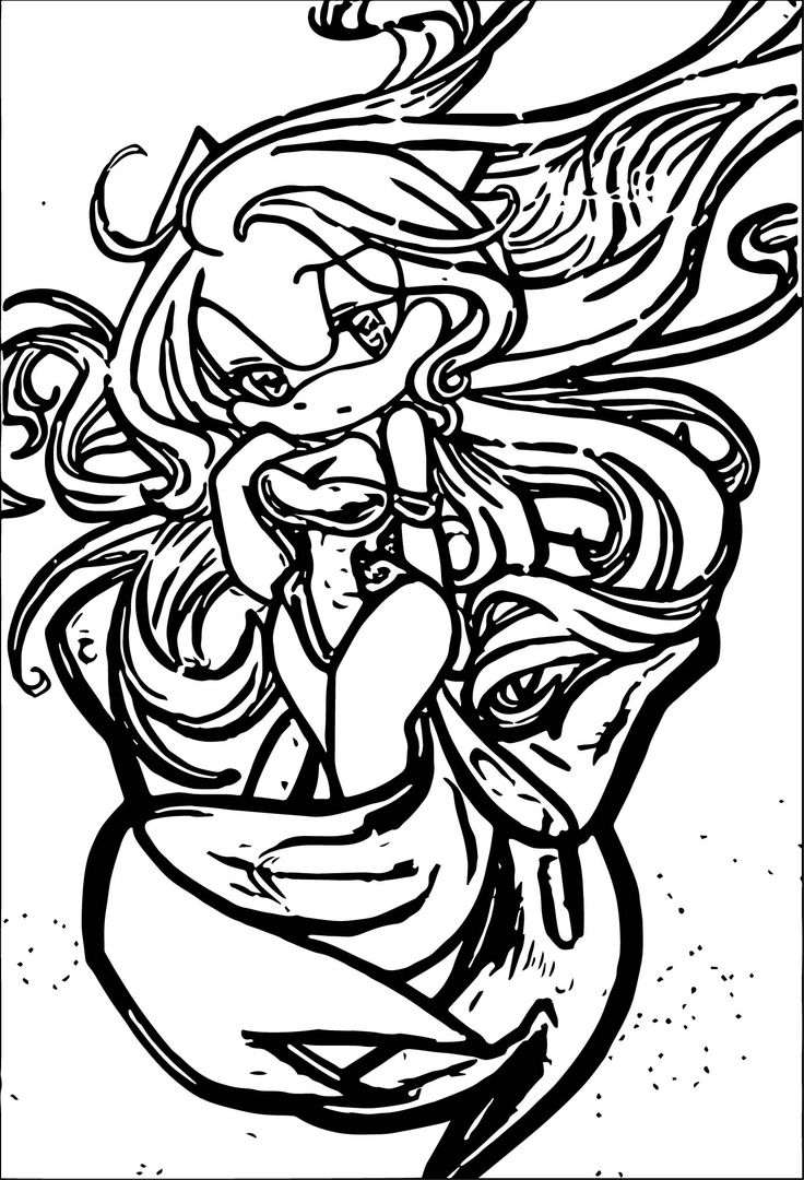 Night angel amy rose coloring page