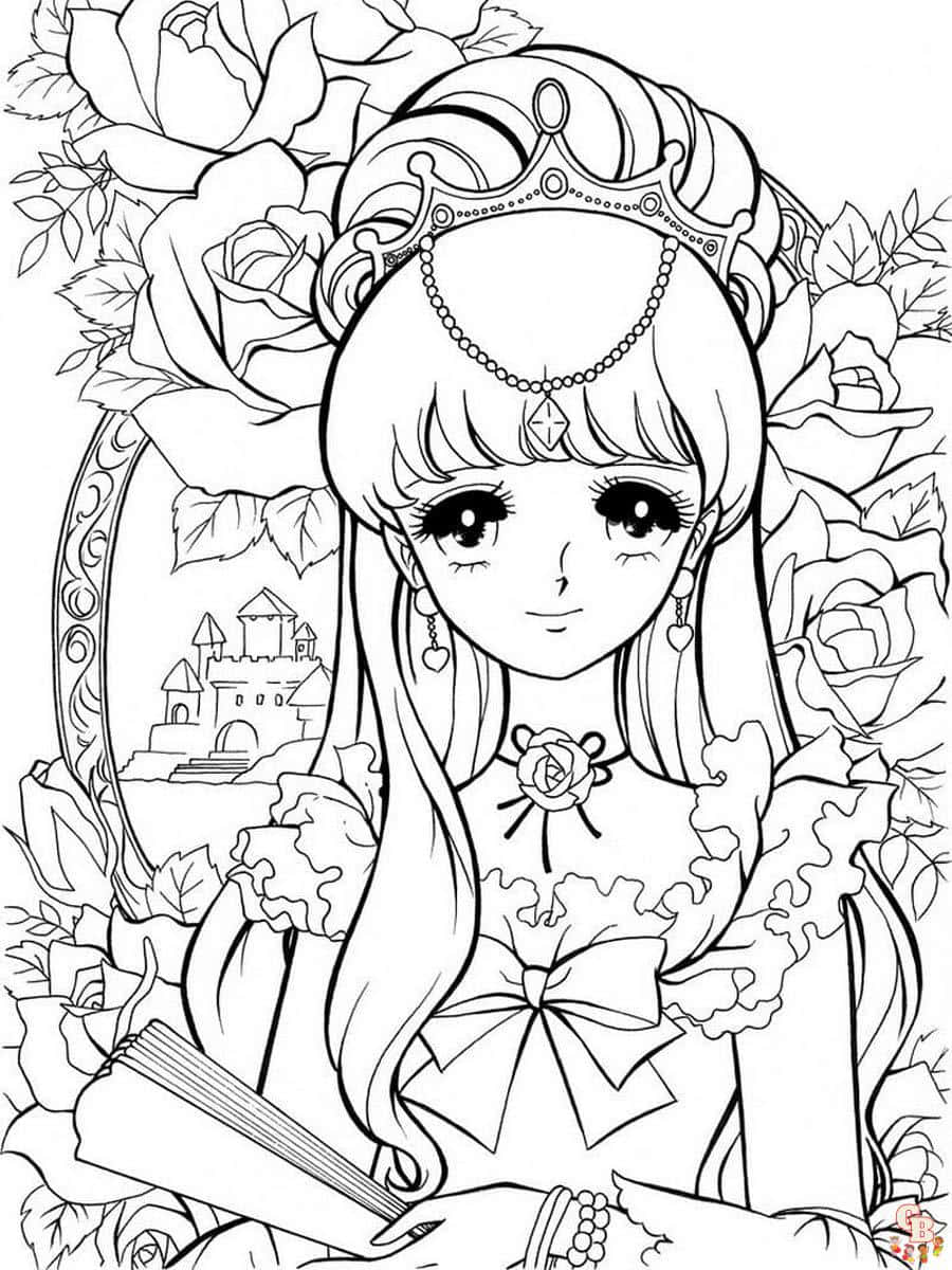 Download enjoy hours of fun with anime coloring pictures