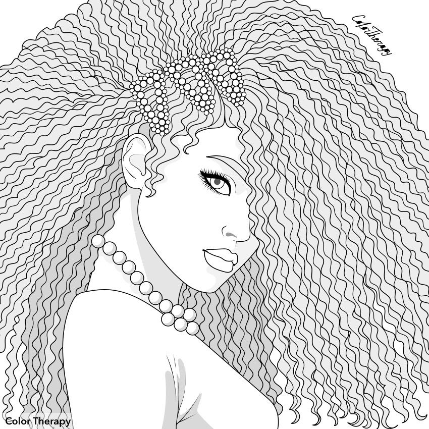 Pin by mayumi on color therapy before â after people coloring pages coloring book art adult coloring designs