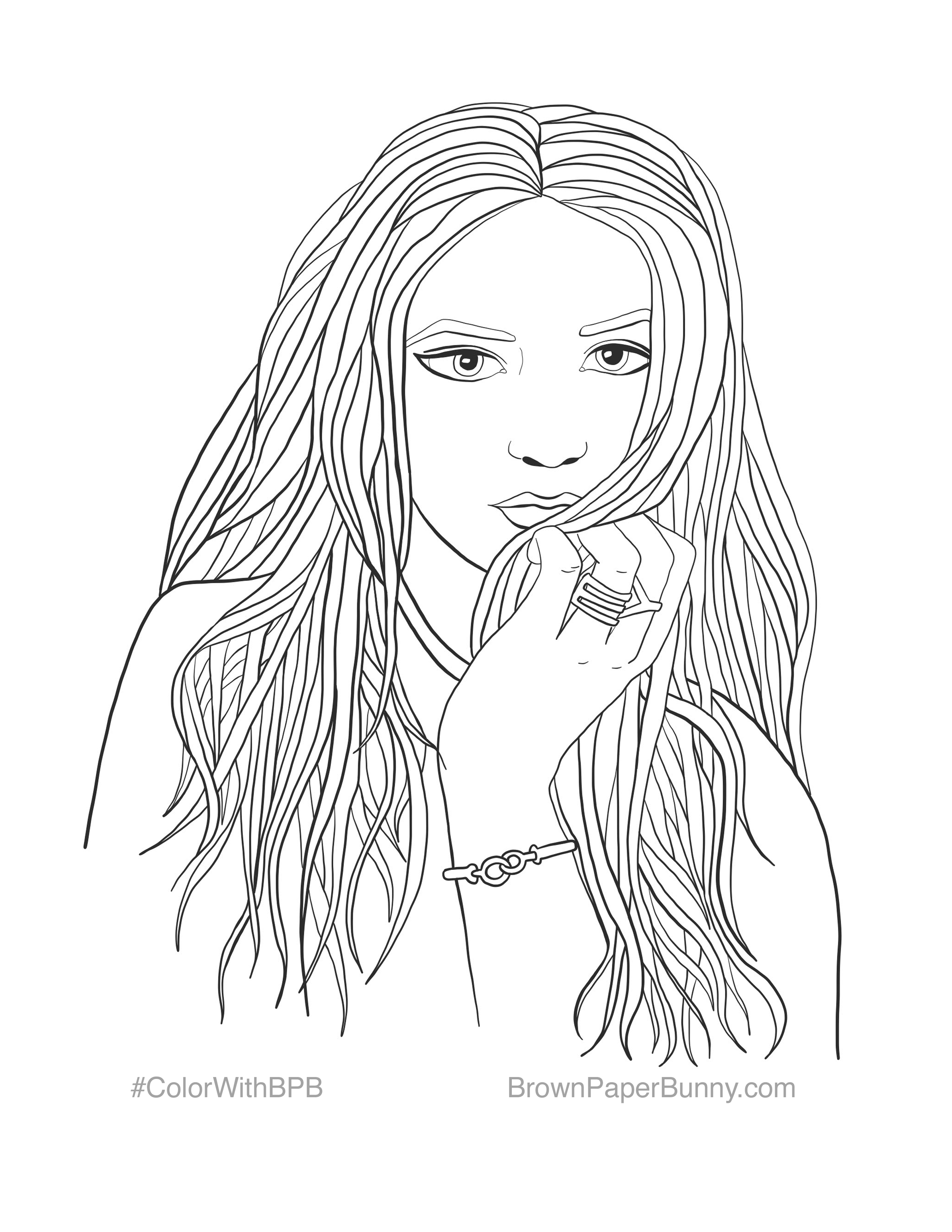 Free coloring pages â brown paper bunny studio