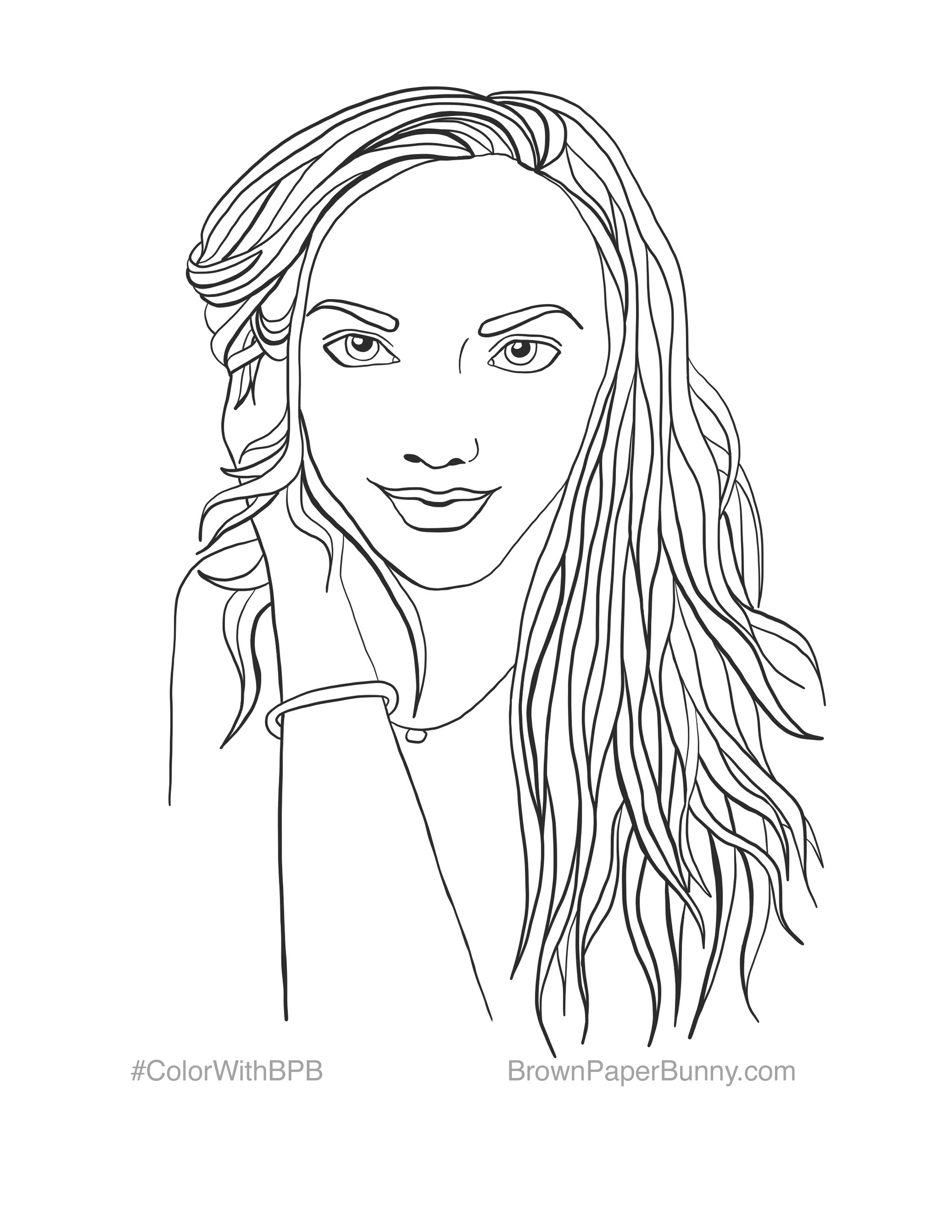 Free coloring pages â brown paper bunny studio