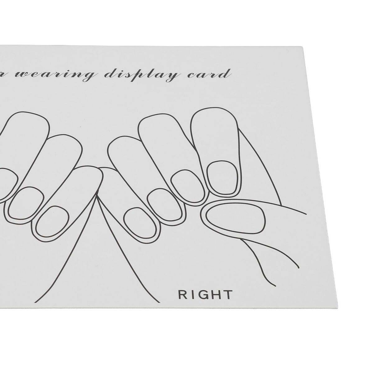 Pcs nail art display cards finished fake nails oto tool for diy design l tpg