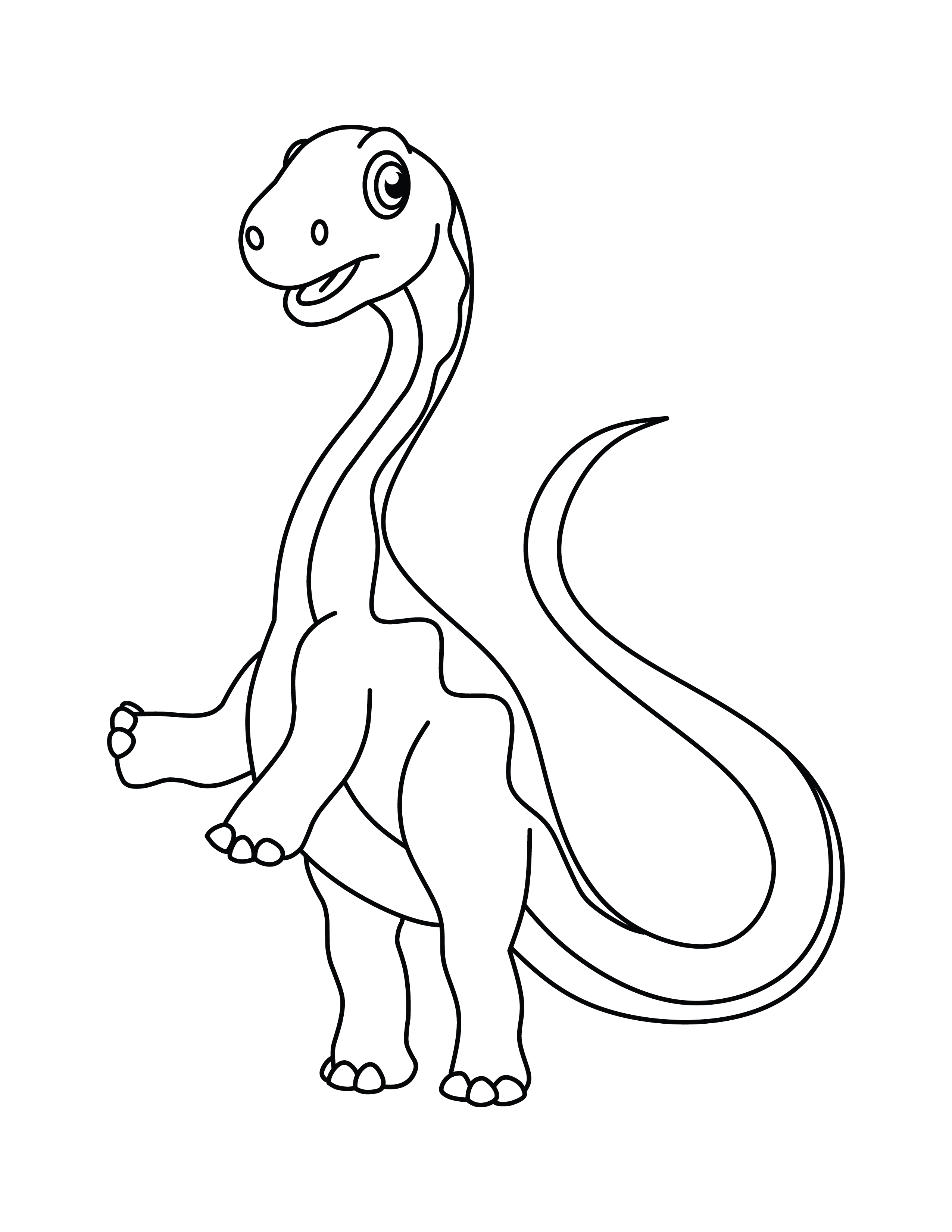 Cute dinosaur coloring pages for kids