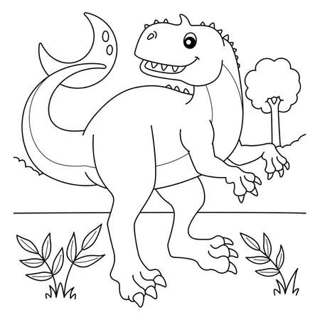 Dinosaur coloring cliparts stock vector and royalty free dinosaur coloring illustrations