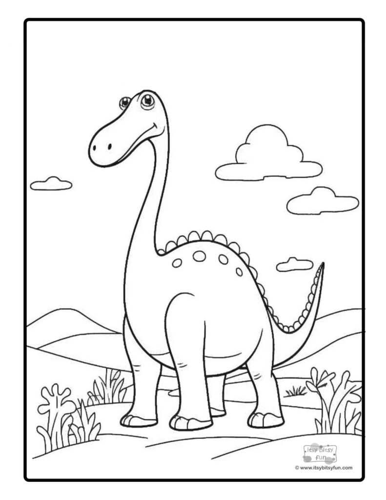 Free printable dinosaur coloring pages