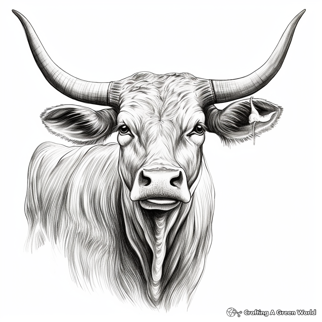 Longhorn coloring pages