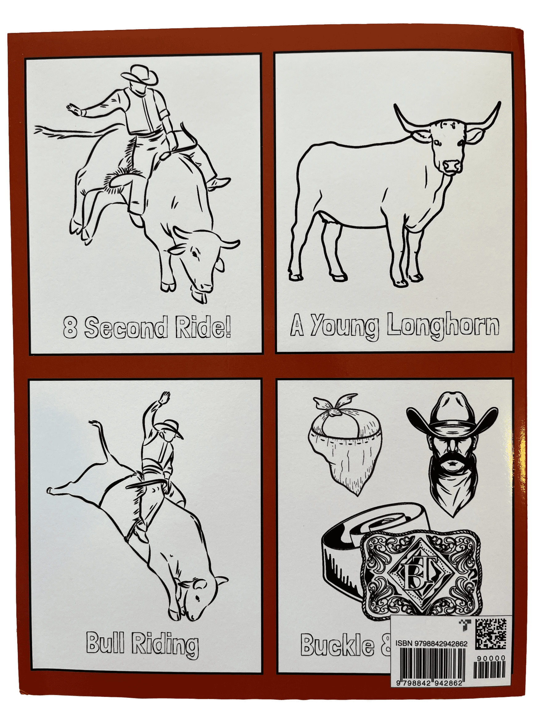 Bulls longhorns coloring book fun pages to color in