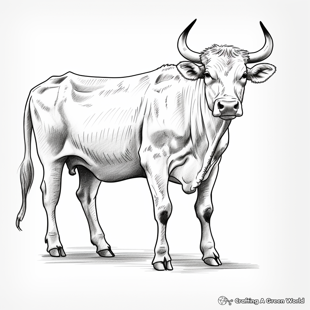 Longhorn coloring pages