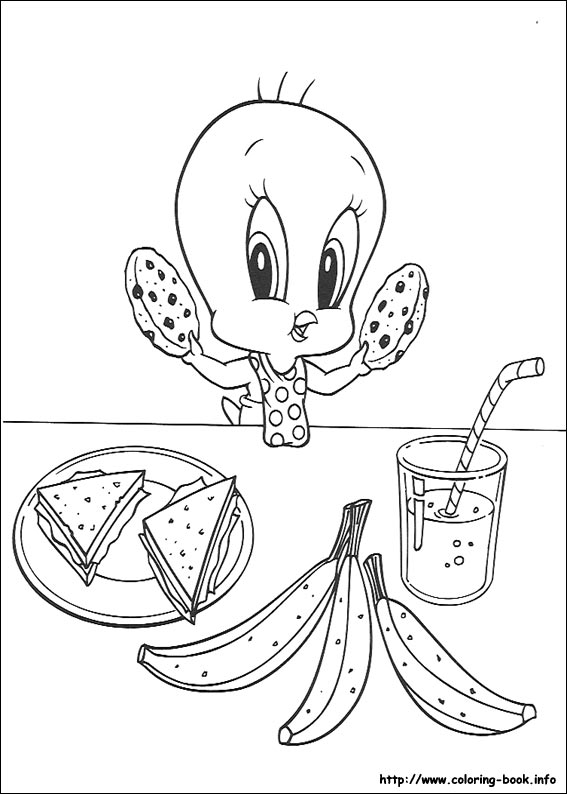 Baby looney tunes coloring picture