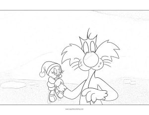Tweety bird and sylvester the cat