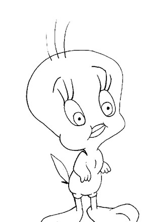 Looney tunes coloring page
