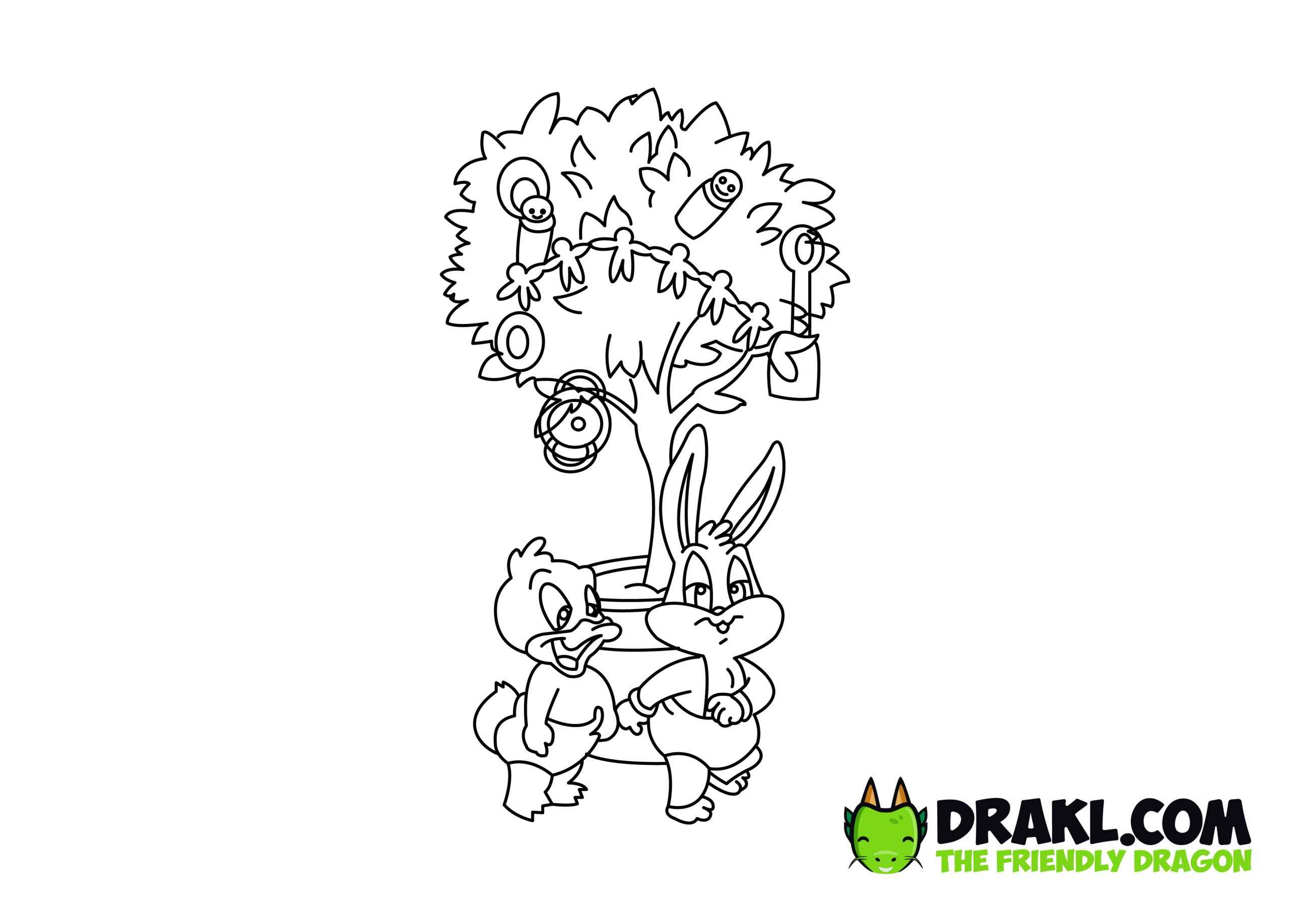 Baby looney tunes christmas in july coloring page