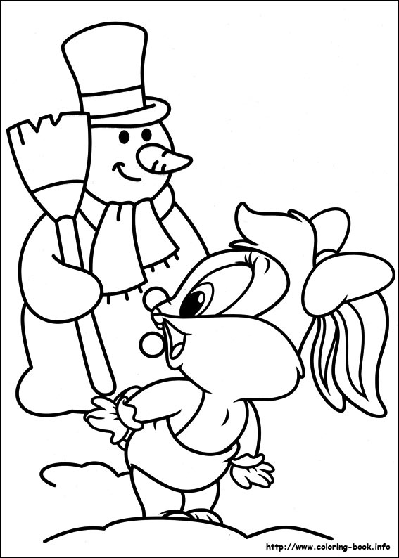 Baby looney tunes coloring picture