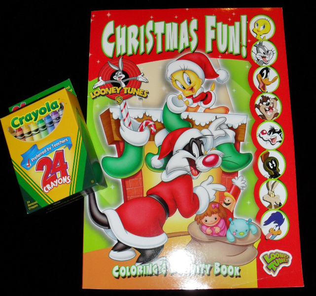Free new looney tunes christmas coloring activity book w ct crayola crayons