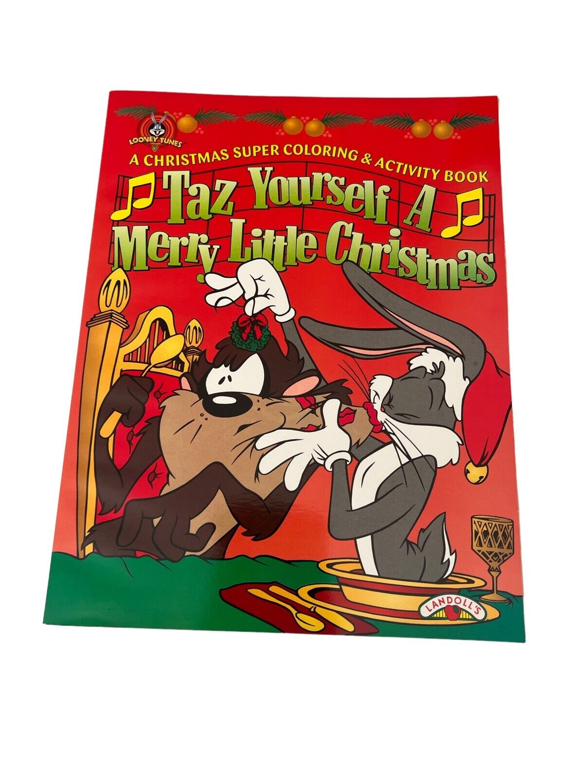 Vintage looney tunes taz christmas coloring and activity book usa
