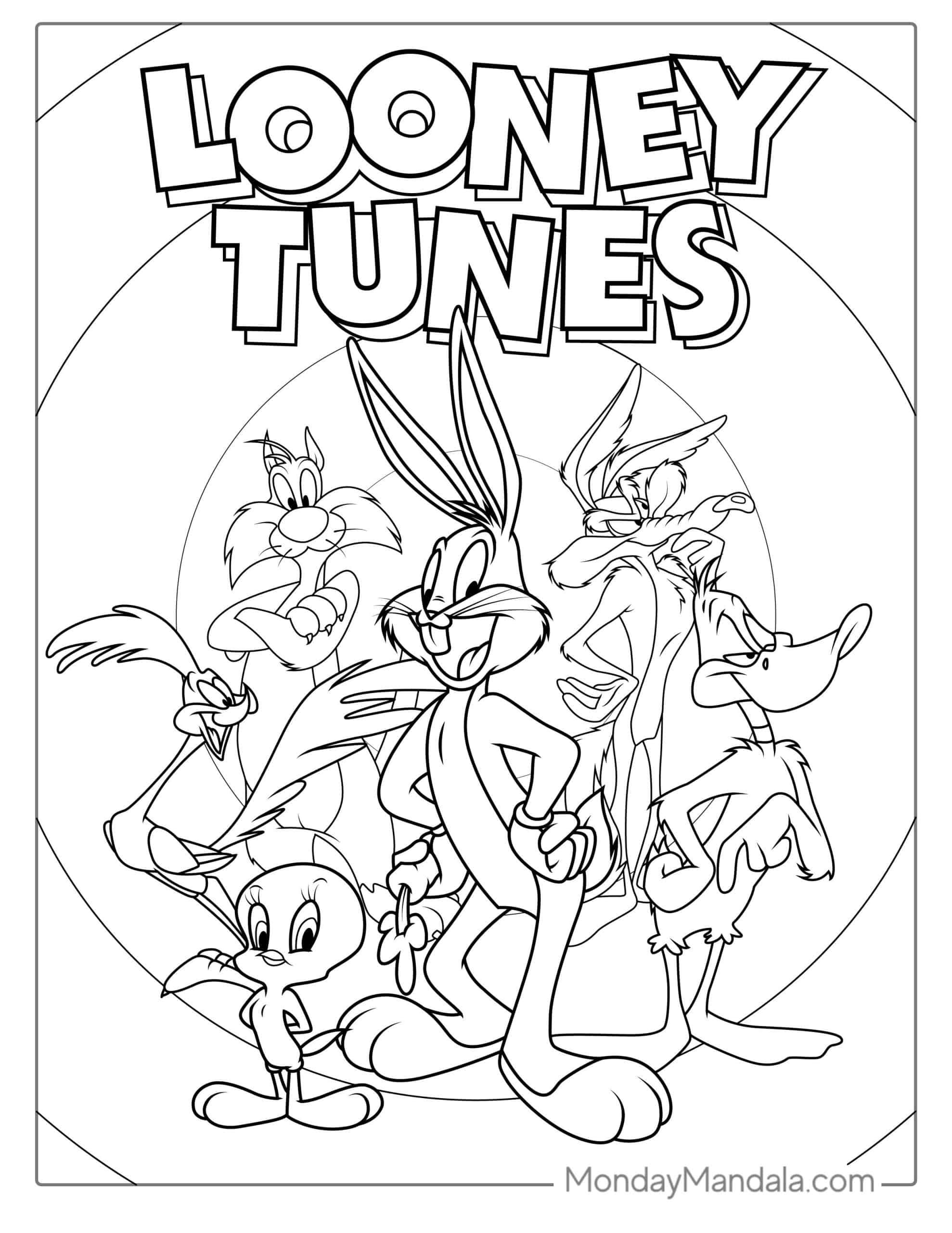 Looney tunes coloring pages free pdf printables disney coloring pages printables disney coloring sheets cartoon coloring pages