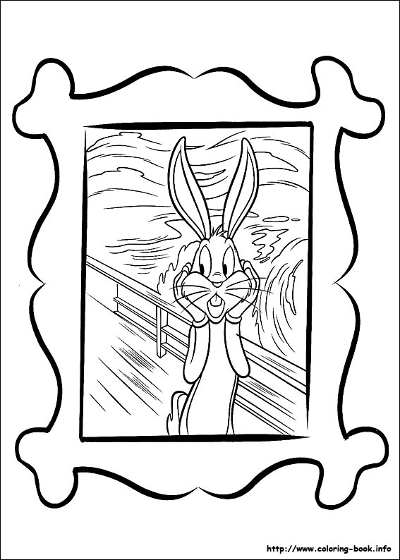 Looney tunes coloring picture