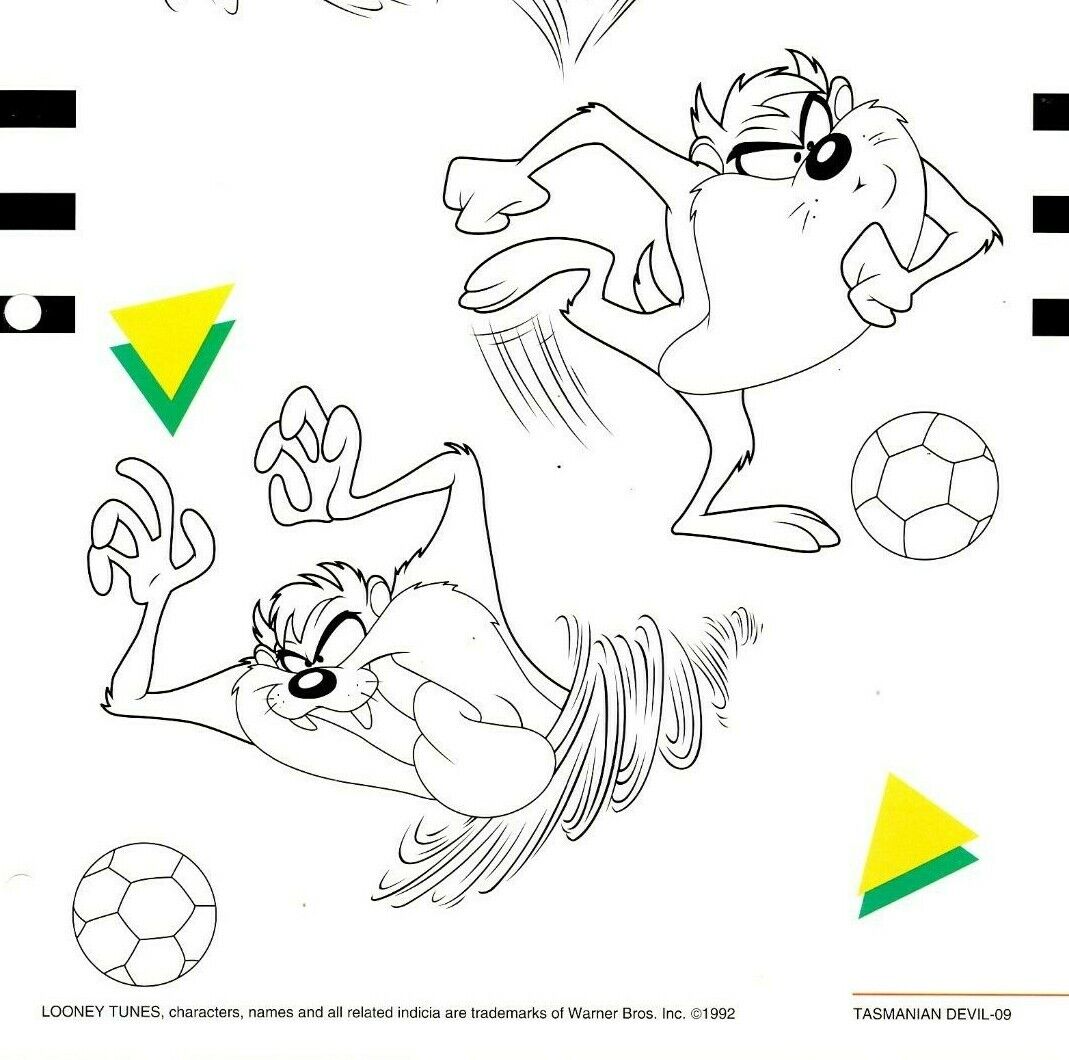 Looney tunes warner bros character tasmanian devil model sheet style guide