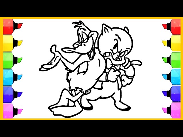 Looney tunes looney tunes drawing painting and coloring pages for kids toddlers lets draw