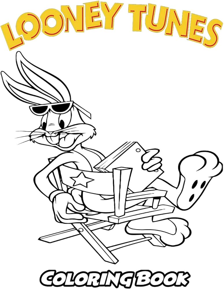 Looney tunes coloring book coloring book for kids and adults activity book with fun easy and relaxing coloring pages by