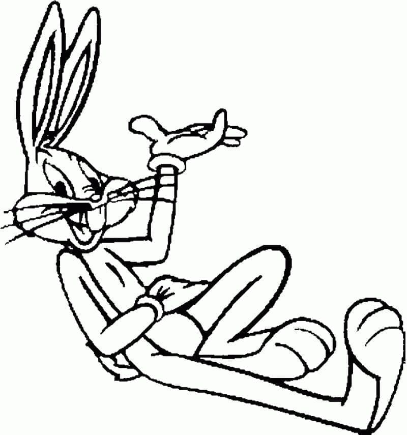 Bugs bunny free printable coloring page