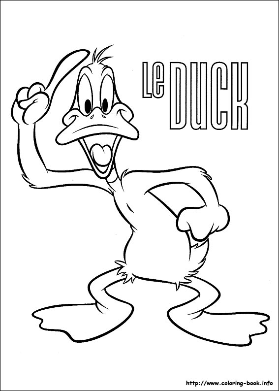 Looney tunes coloring picture