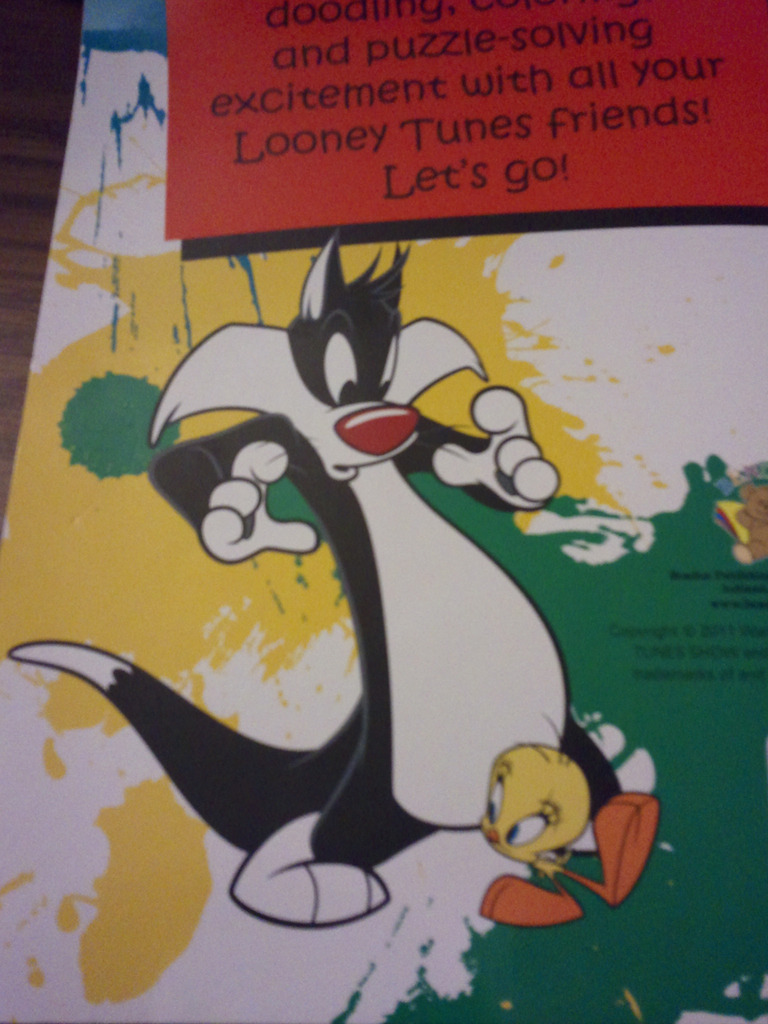 The looney tunes show â so i just bought a lt show coloring book at