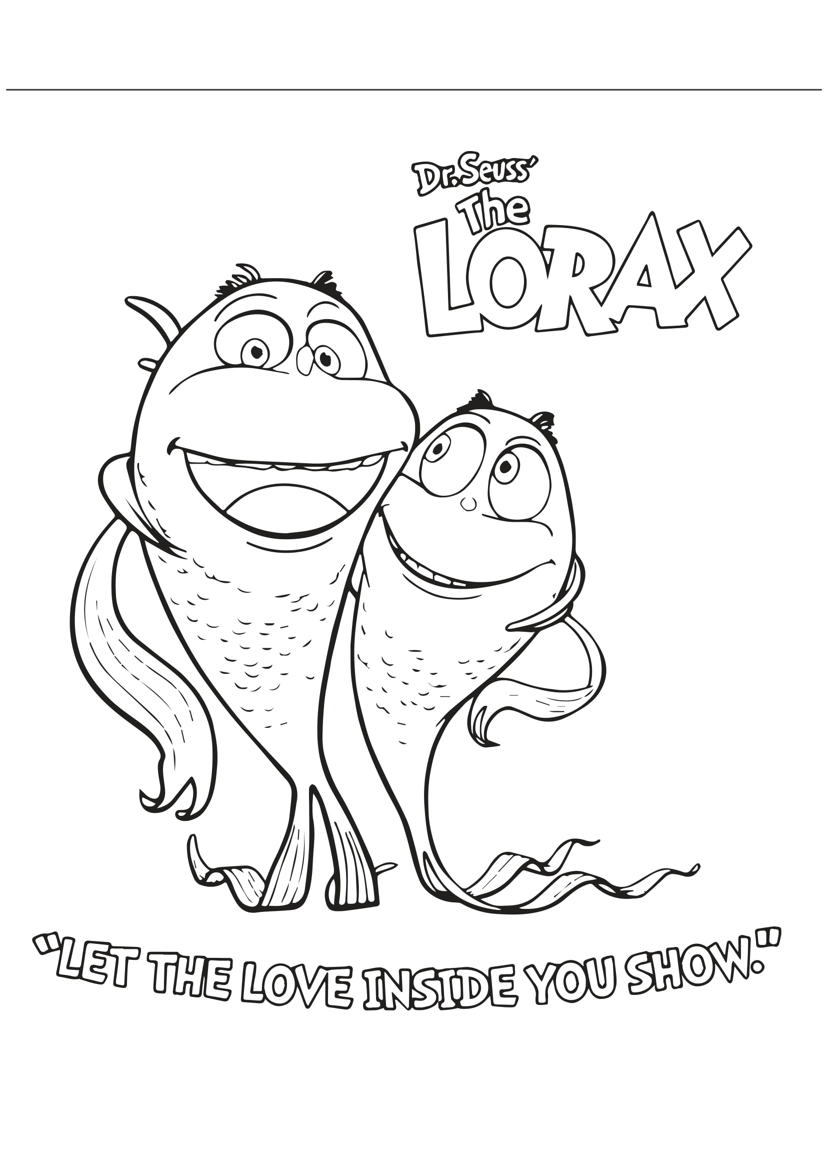 Coloriages le lorax ã imprimer