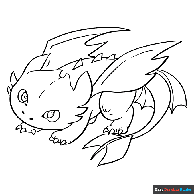 Free printable dragon coloring pages for kids
