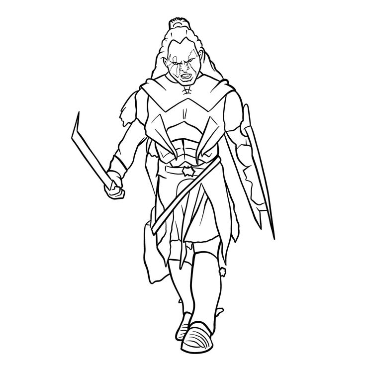 How to draw lurtz lotr