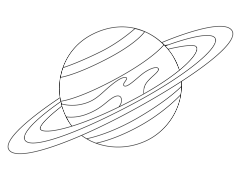 Ringed planet emoji coloring page free printable coloring pages