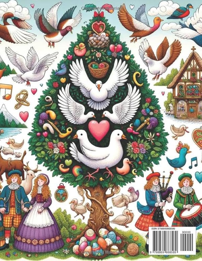 The days of christmas coloring book kalra nitin libros