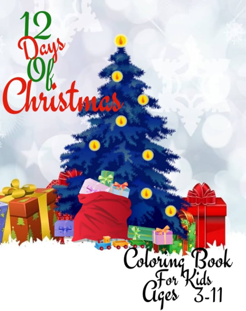 Days of christmas coloring book foster keona libros