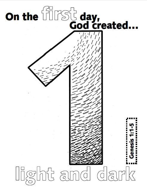 Printable coloring pages creation coloring pages days of creation bible coloring pages