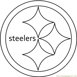 Los angeles rams logo coloring page for kids