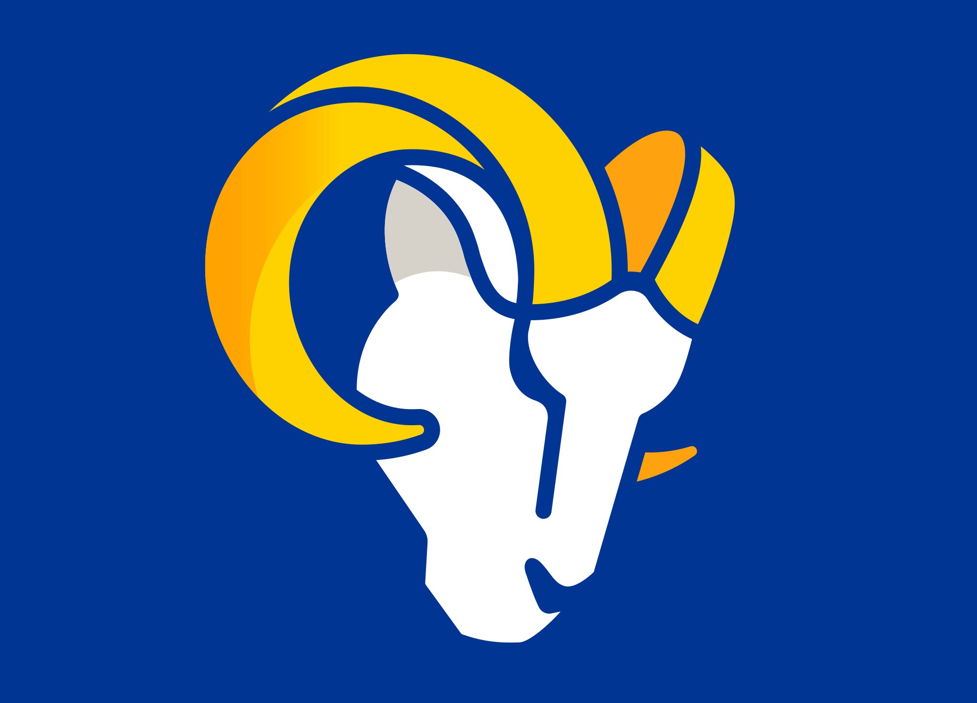 Blue and yellow again la rams unveil logos color scheme