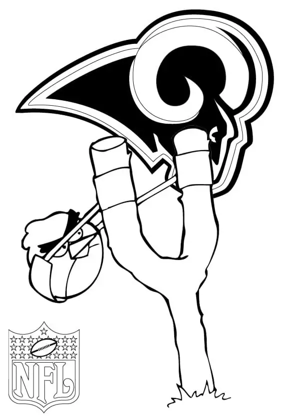 Los angeles rams malvorlagen