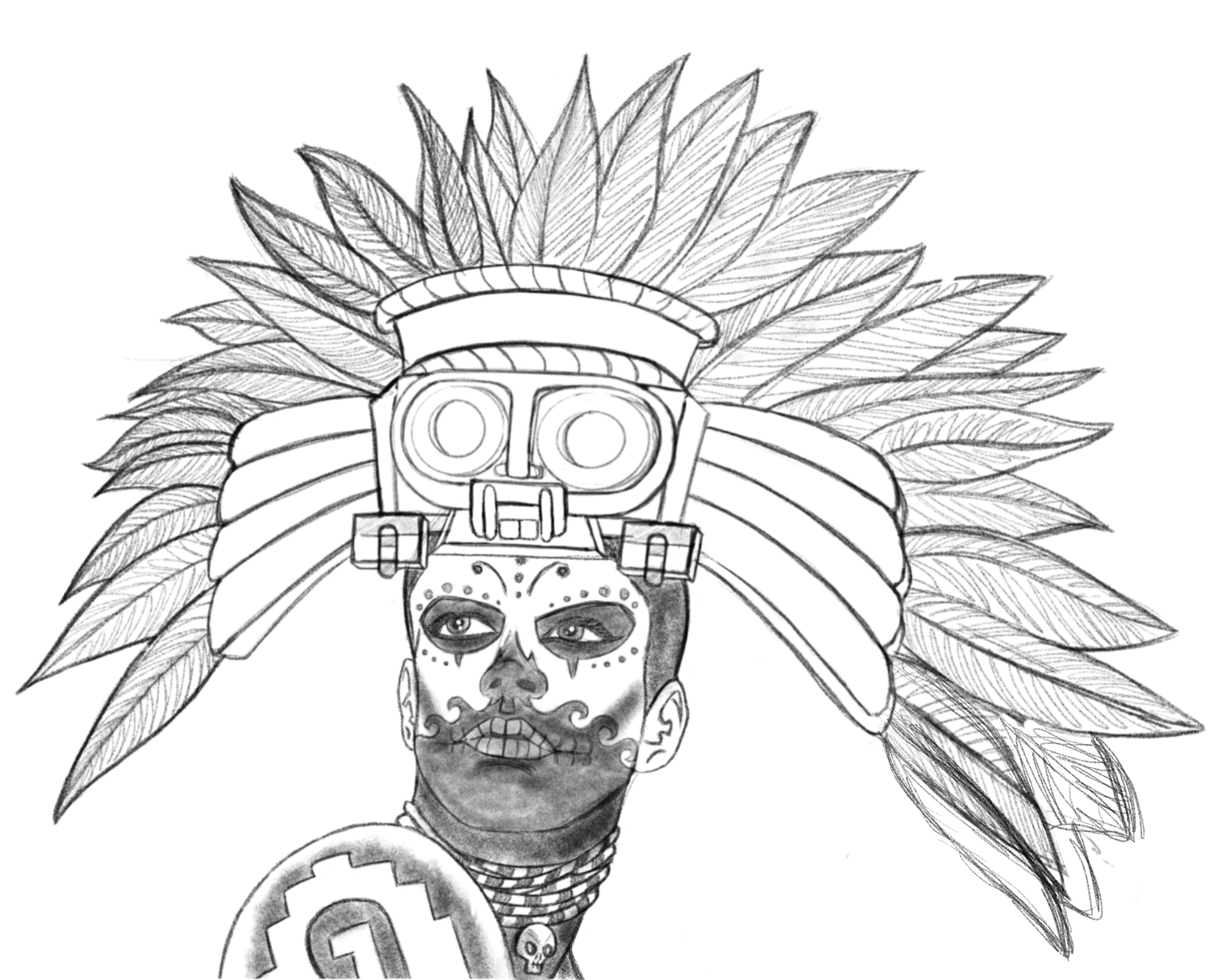 New vector piece dia de los muertos ii