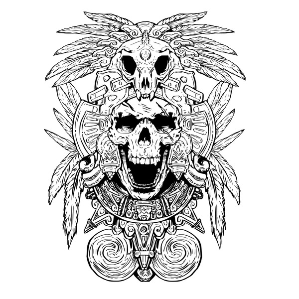 Thousand calavera azteca royalty