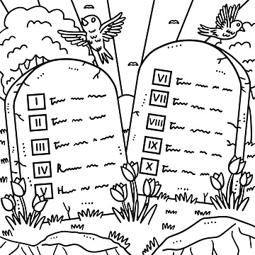 Los diez mandamientos png imãgen transparent