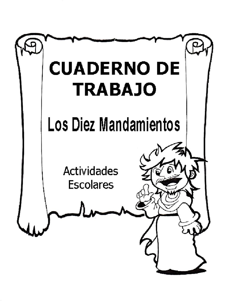 Los diez mandamientos actividades pdf